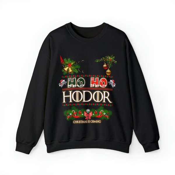 Ugly Christmas Sweater Hodor Game Of Thrones Ho Ho Hodor