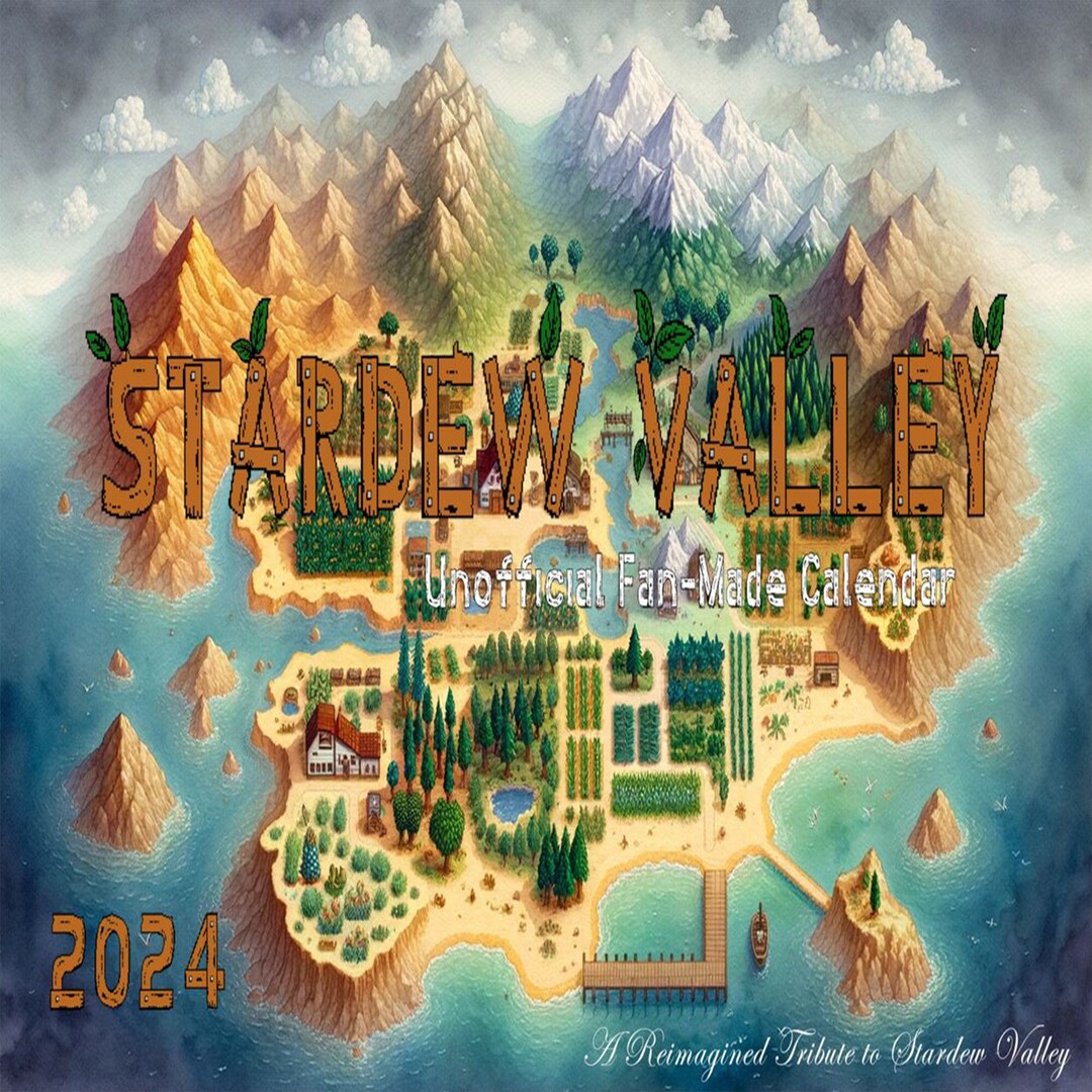 Stardew Valley Fan Made A3 Wall Calendar DIGITAL DOWNLOAD - Etsy