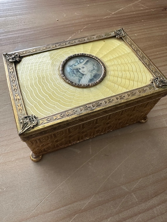 Antique Apollo Jewelry Box 1910’s BEAUTIFUL