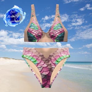 Ella criatura, Bikini de cintura alta reciclado para mujer