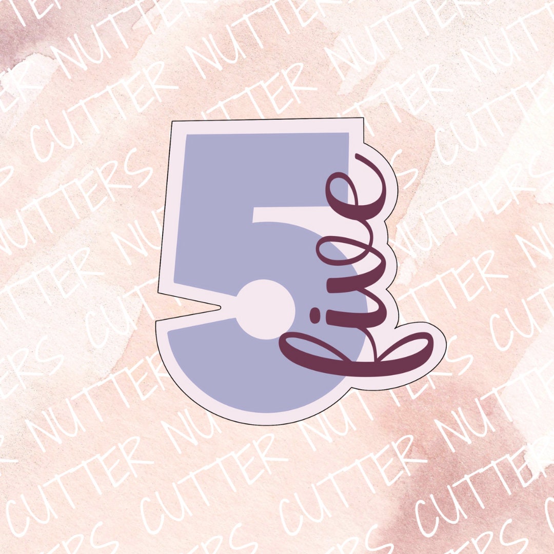 Number 5 Cookie Cutter - Etsy
