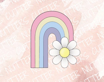 Rainbow with Daisy Cookie Cutter