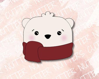 Polar Bear Face Cookie Cutter