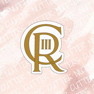 King Charles Monogram Cookie Cutter