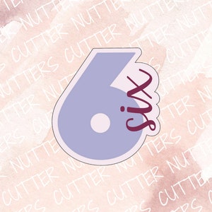 Number 6 Cookie Cutter