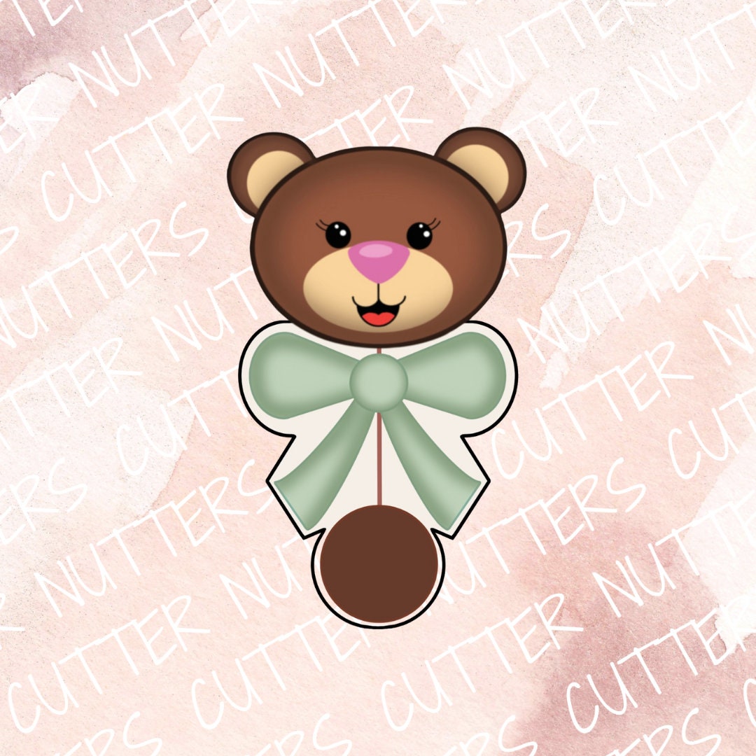 Teddy Bear Rattle Cookie Cutter - Etsy