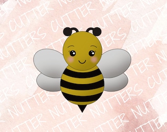 Cute Bee Cookie Cutter, 3D Printed