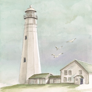 Lighthouse Watercolor #24