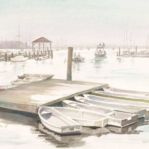 Harbor Watercolor #10