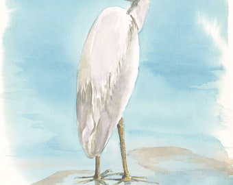 Great Blue Heron Watercolor #23