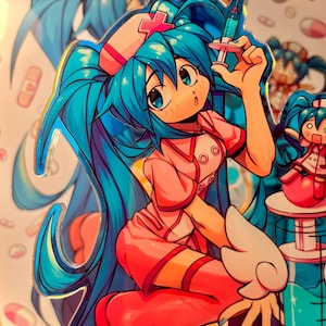 PRE-ORDER - Hatsune Miku Love Ward Holographic Acrylic Standee