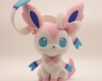 Figura Sylveon Chibi impressa em 3D