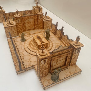 Altaar en graf - Dragon Dungeon Set - 28 mm DnD, Pathfinder-terrein, meubels en lay-outs