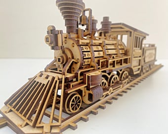 Wild West Locomotive - Laser-cut 28mm to 32mm Scale - Part of