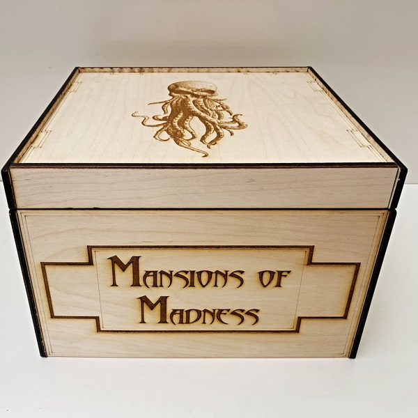 Mansions of Madness 2nd Edition Storage Crate for base, expansions and add-ons including boards, mats, counters, cards etc