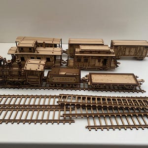 Wild West Railroad Train Complete Kit. 28mm Scale - Etsy