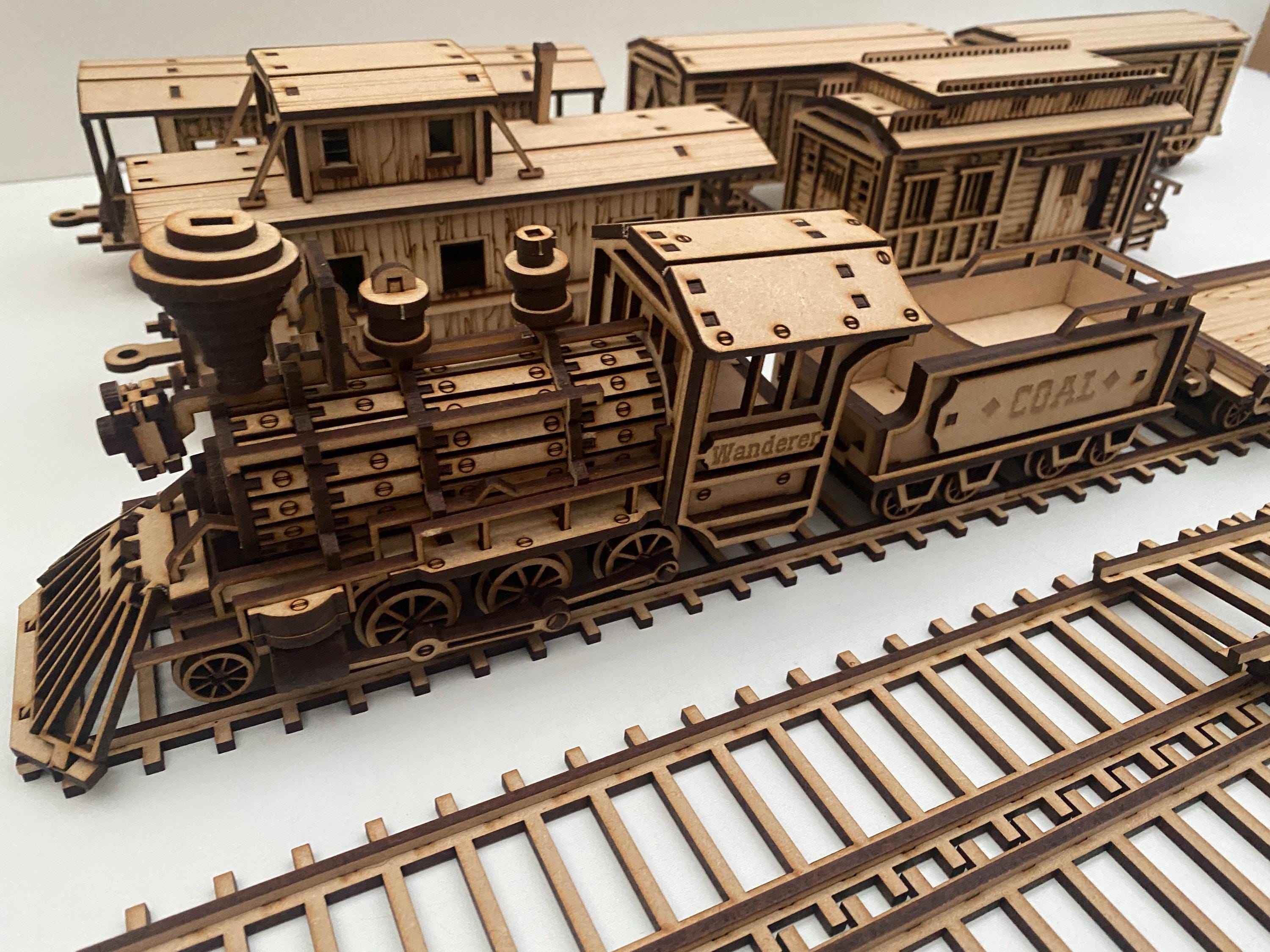 Wild West Railroad Train Complete Kit. 28mm Scale - Etsy