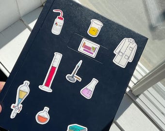 Chemistry laboratory sticker pack