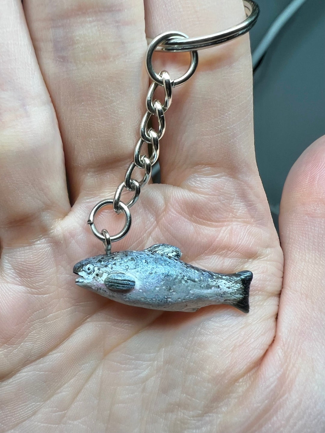 Salmon Fish Keyring - Etsy