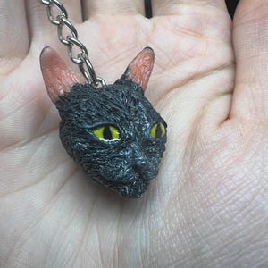 Katzengesicht Schlüsselanhänger