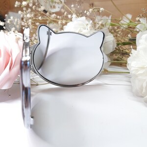 Miroir de poche double, Tête de chat, Accessoire de sac, Accessoire maquillage, Accessoire beauté image 8