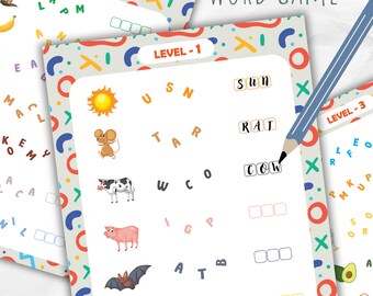 Printable Word Search Game | Word Party | Word Puzzles For Kids | Handwriting Worksheet | Crossword | Alphabet Tracing Worksheet