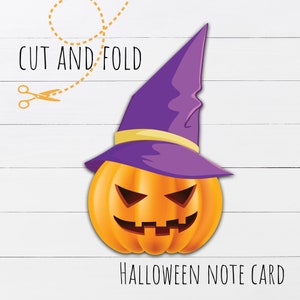 Halloween Grußkarte | Halloween Party Geschenk Karte | Halloween Grußkarte | Digitale Halloween-Karte zum Ausdrucken | Druckbare Karte