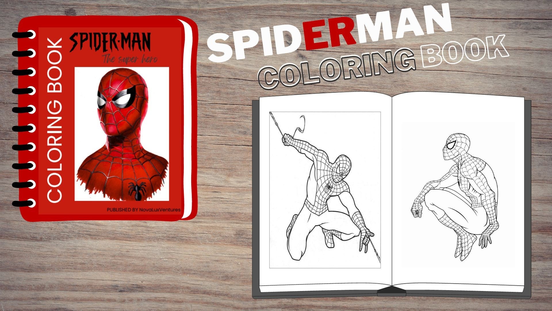 Spider-man Coloring Book: Web of Fun 10 Pages 