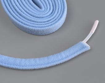 Light Blue 10mm Plush Underwire Channeling – 2m Bra Wire Casing Tape for Bra Making & Lingerie Sewing