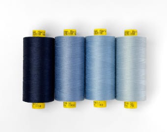 Gütermann Mara 120 Sewing Thread 1000m | Blue Shades, Lingerie & Apparel Sewing