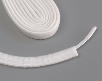 Milk 10mm Plush Underwire Channeling – 2m Bra Wire Casing Tape for Bra Making & Lingerie Sewing