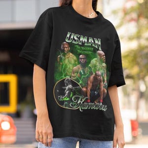 Kamaru Usman 90s UFC Shirt Graphic Style T-Shirt kickboxing tshirt Vintage Oversized Sport Tee Retro Boxer MMA Bootleg Gift MMA