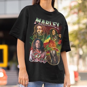 VINTAGE 90s BOB MARLEY Reggae Rasta Usa Wake up and Live Tee