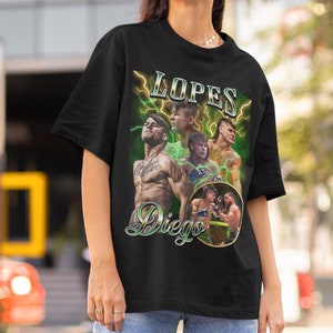 Diego Lopes Vintage Style UFC mma T-Shirt Retro 90&#39;s style Bootleg T-Shirt Oversized Sport Tee gift for ufc UFC T-shirt Brazil Shirt Champ
