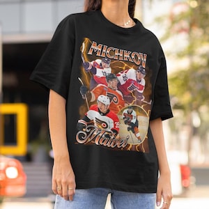Matvei Michkov Shirt Vintage Philadelphia Flyers NHL Fan Hockey Design Retro Bootleg Gift Classic Graphic Tee Unisex T-Shirt Limited Edition