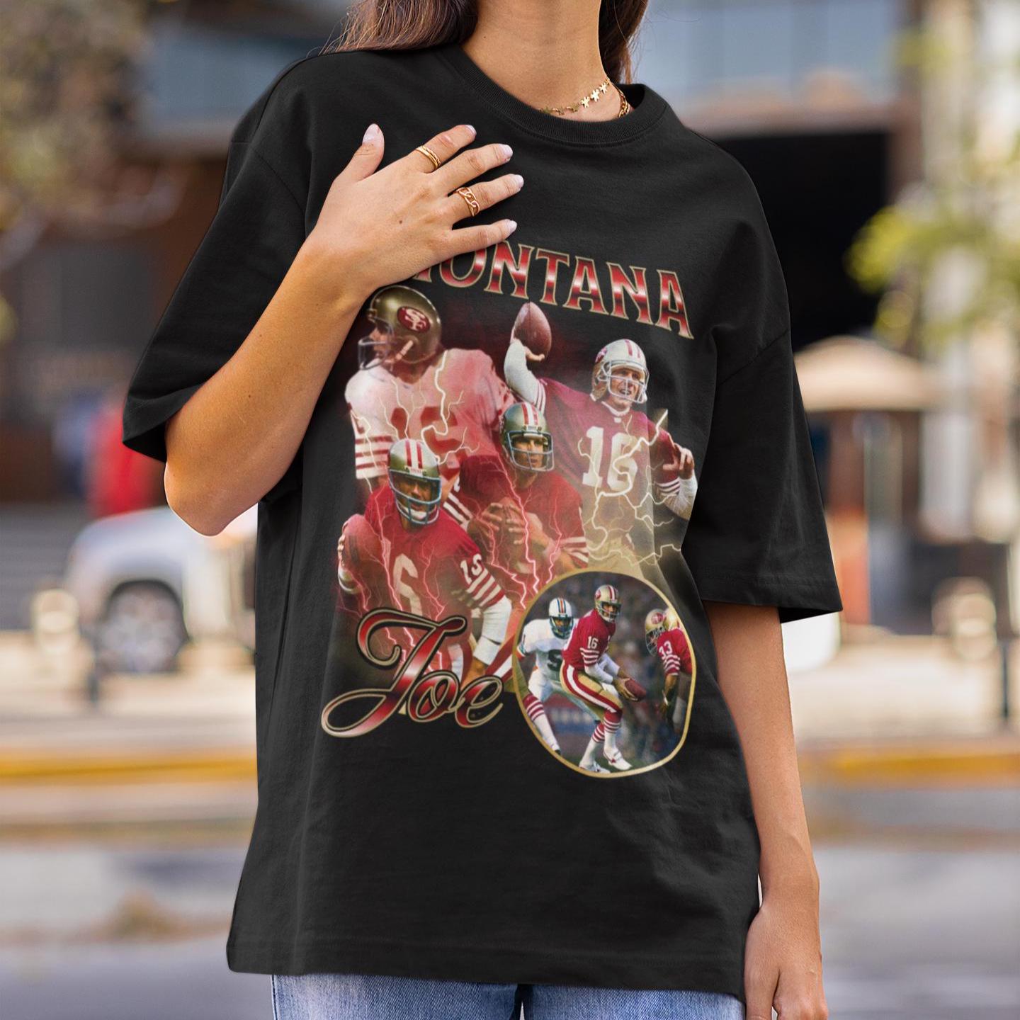 ジョー・モンタナ サンフランシスコ・49ers Tシャツ　ビンテージ ジョー・モンタナ NFL 49ers ヴィンテージ 90年代 グラフィック