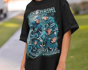 Macklin Celebrini Shirt Vintage San Jose Sharks NHL Fan Hockey Design Retro Bootleg Gift Classic Graphic Tee Unisex T-Shirt Limited Edition