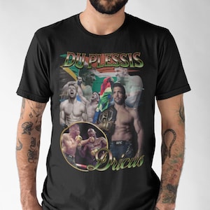 Dricus Du Plessis DDP Unisex UFC T-Shirt South African MMA Fighter Retro Classic Graphic Tee For ufc mma Fan Champ Sport Tee Boxer Mma Store
