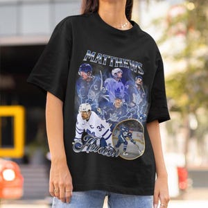 Auston Matthews Shirt Vintage 90s Toronto Maple Leafs NHL Hockey Design Retro Bootleg Gift Classic Graphic Tee Unisex TShirt Limited Edition