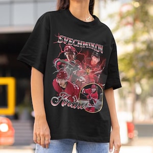 Andrei Svechnikov Shirt Vintage 90er Jahre Carolina Hurricanes NHL Hockey Design Retro Bootleg Classic Graphic Tee Unisex T-Shirt Limited Edition