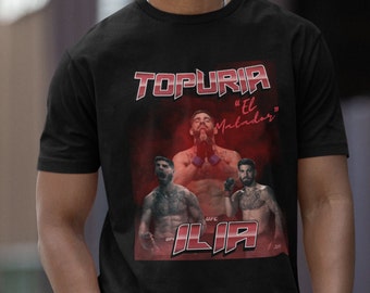 Ilia "El Matador" Topuria Vintage Style UFC Fighter Camiseta / UFC Champion Merch / Custom Fighter Shirt Vintage MMA Fighter Topuria camiseta