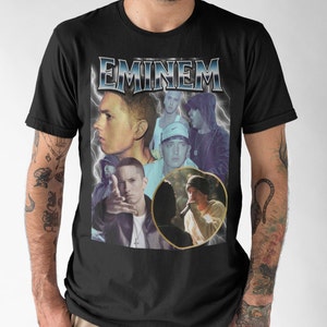 Camiseta unisex oficial de Eminem Slim Shady Marshall Mathers, camiseta de rap rock, camiseta vintage personalizada, regalo, estilo rap de los 90