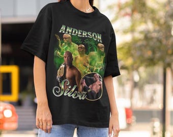 Anderson Silva High Quality T Shirt - the Spider Custom Vintage