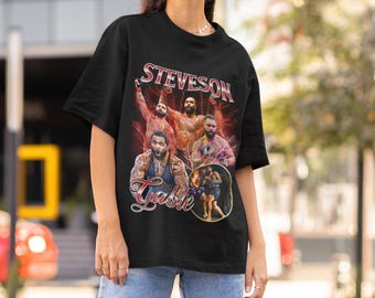 Camiseta Gable Steveson Vintage Anos 90 Estilo Gráfico Americano MMA Camiseta Retrô Bootleg Camiseta Esportiva Oversized Camiseta UFC Camiseta de Luta Livre Americana Campeão