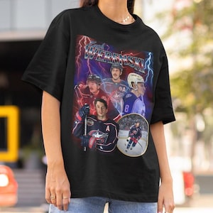 Zach Werenski Shirt Vintage 90s Colombus Blue Jackets NHL Hockey Design Retro Hockey Gift Classic Graphic Tee Unisex T-Shirt Limited Edition