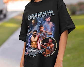 Camiseta Brandon Royval estilo vintage UFC MMA, camiseta retrô estilo anos 90, camiseta esportiva oversized, presente para fã de UFC, camiseta do campeão do UFC