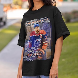 Leon Draisatil Shirt Vintage 90er Jahre Edmonton Oilers NHL Fan Hockey Design Retro Bootleg Geschenk Klassisch Grafisches T-Shirt Unisex T-Shirt Limitierte Auflage