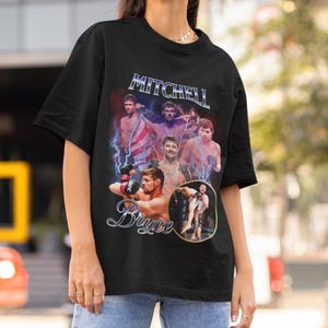 Bryce Mitchell Vintage Style UFC mma T-Shirt Retro 90&#39;s style Bootleg T-Shirt Oversized Sport Tee gift for ufc UFC T-shirt USA Shirt Champ