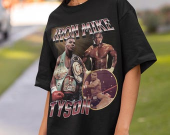 Iron Mike Tyson Bootleg T-Shirt Vintage Streetwear Boxing Graphic Tee Unisex T-Shirt Boxer Shirt Rap Tee hop RnB Shirt Y2K Shirt Boxing Gift