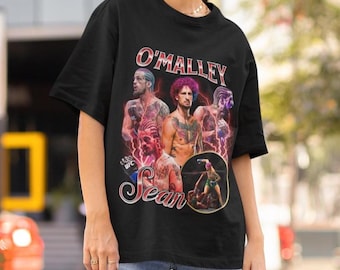Camiseta vintage Sean O'Malley estilo gráfico anos 90, camiseta americana de MMA retrô, camiseta pirata, camiseta esportiva oversized, camiseta UFC, camiseta USA Suga Show, campeão
